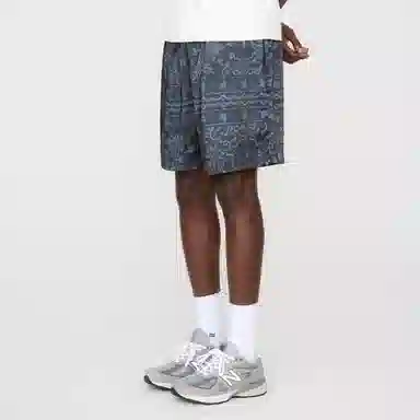 KITH Bandana Retro Shorts Black