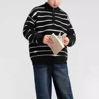 左西毛衣 条纹针织舒适保暖 儿童款