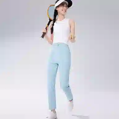 蕉下 纯色高弹中腰休闲裤 女款