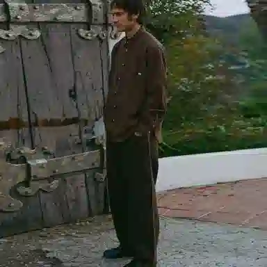 Polar Skate Co Ben LS Shirt Brown