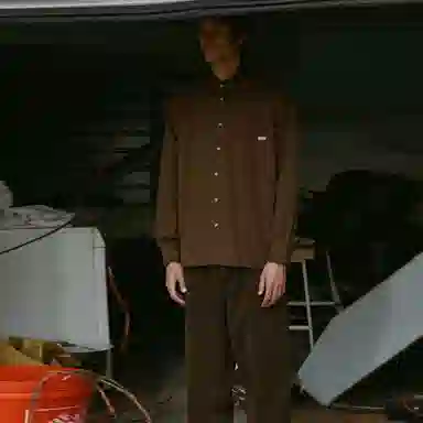 Polar Skate Co Ben LS Shirt Brown