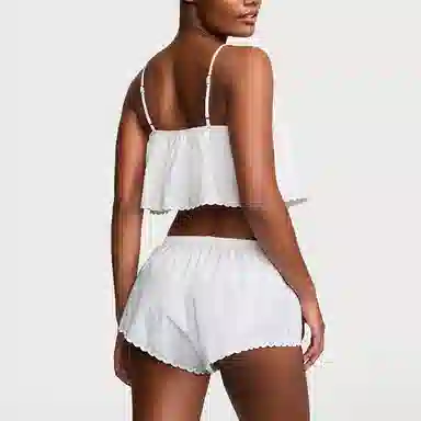 Victoria's Secret PINK VICTORIA'SSECRET HeritageCottonEyeletCamiFlutterWe