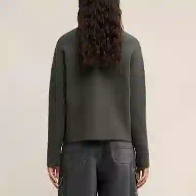 AMIPARIS FW24 V-Neck Cardigan Sweater Dark Grey