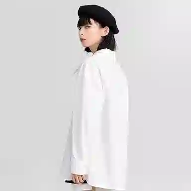 柏黛妃 纯色简约长袖衬衫 女款