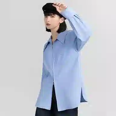 柏黛妃 纯色简约长袖衬衫 女款