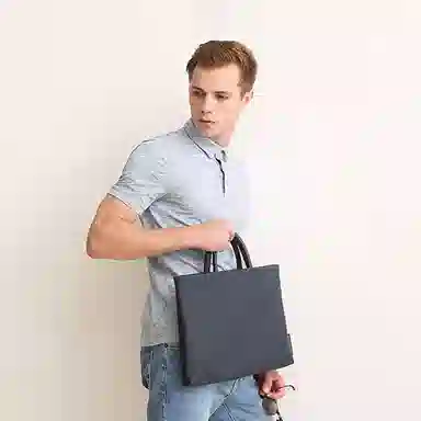 泰克森 时尚简约拉链开合 尼龙 手提包 常规 男女同款情侣款 蓝色/绿色