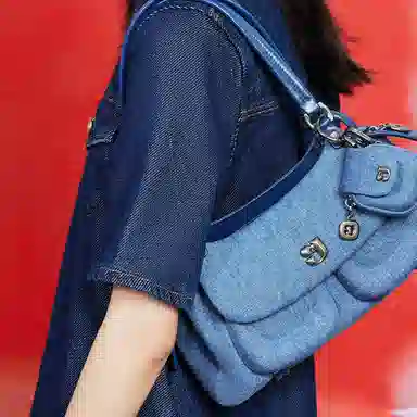 Gooloo Boston Bag Denim Blue