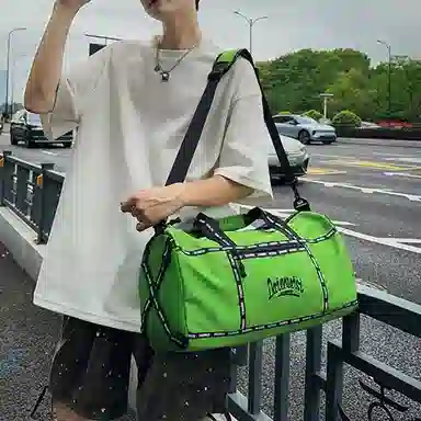 恒源祥 潮流时尚欧美短期出行旅游收纳 尼龙 行李健身旅行包 男女同款情侣款 多色