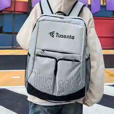 彤彤兔 大容量拼接旅游轻便 牛津布 双肩包 常规 男女同款情侣款 黑色/红色/浅灰色/深灰色