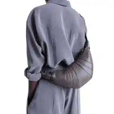 Lemaire Small Brown Leather Shoulder Bag