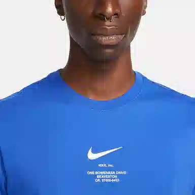 Nike NSW Tee Big Swoosh Blue