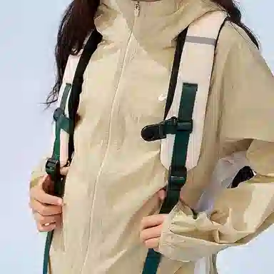 Asics Performance Jacket Hooded Sun Protection Beige Youth