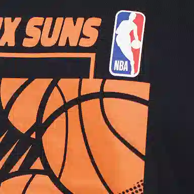 NBA Logo Print T-Shirt Black