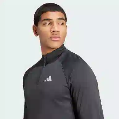 adidas Gym+AEROREADY BRANDLOVE 14-ZIP SHIRT T