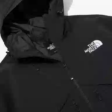The North Face Logo Zip Hoodie Black