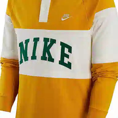 Nike Long Sleeve Polo Yellow