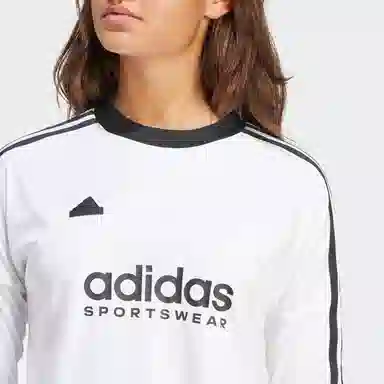 adidas Tiro 3-Stripes Long Sleeve Tee Logo T