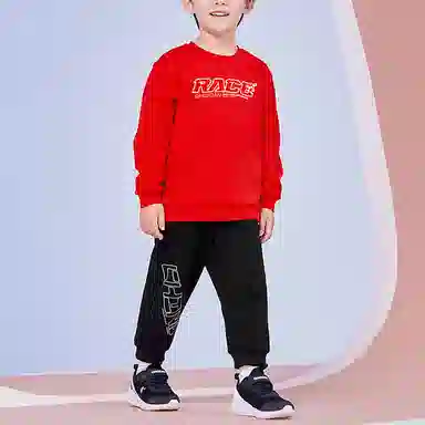 中小童 乔丹针织运动裤 舒适时尚百搭 黑色/白色