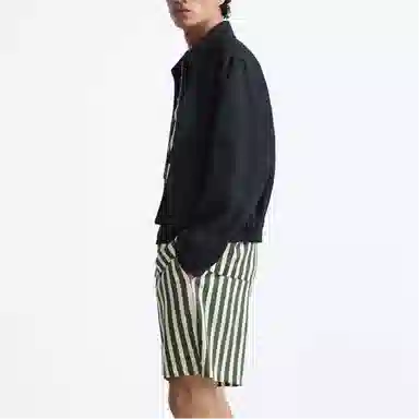 ZARA Casual Zip Jacket Navy Blue