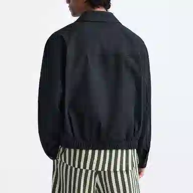 ZARA Casual Zip Jacket Navy Blue