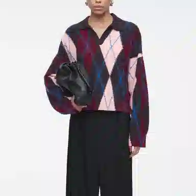 COS Quilted Collar Knit Sweater