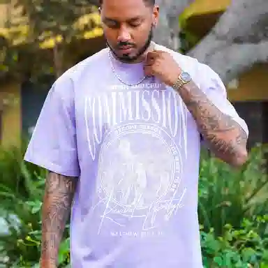 HARSH AND CRUEL Retro Letter Print Loose T-Shirt