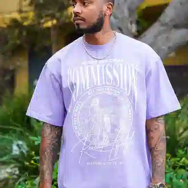 HARSH AND CRUEL Retro Letter Print Loose T-Shirt