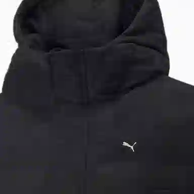 PUMA MMQ Hidden Zip Puffer Jacket Black