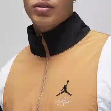 Jordan Embroidered Logo Jacket Brown