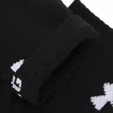 Under Armour Core Quarter Logo Socks 3-Pack Black