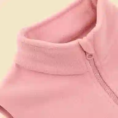 大童 红豆 纯色柔软亲肤舒适马甲 玉粉