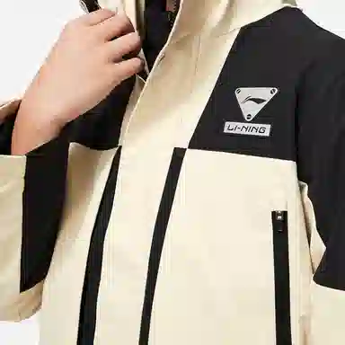 李宁儿童 宽松连帽加绒风衣 儿童款