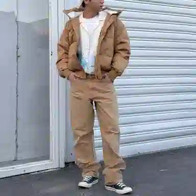 Converse Down Hoodie Brown