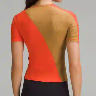lululemon Lycra Asymmetrical Ribbed Cotton T