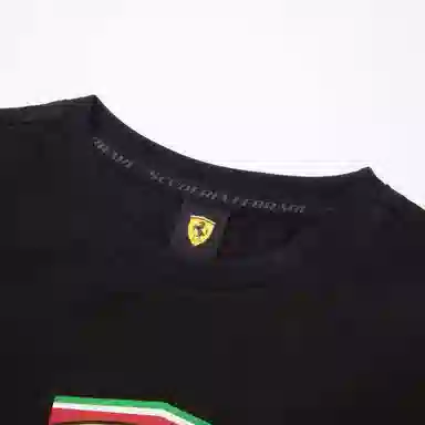 PUMA Ferrari Race Big Shield Tee Black
