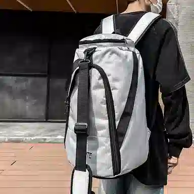 彤彤兔 休闲 牛津布 双肩包 常规 男女同款情侣款 黑色/红色/浅灰色/深灰色