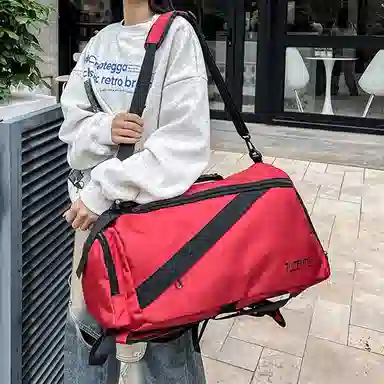 彤彤兔 休闲 牛津布 双肩包 常规 男女同款情侣款 黑色/红色/浅灰色/深灰色