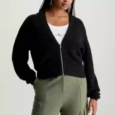 Calvin Klein Jeans V-Neck Sweater Black