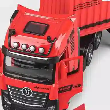 卡威 合金货柜运输车油罐车 货车工程车 成品模型
