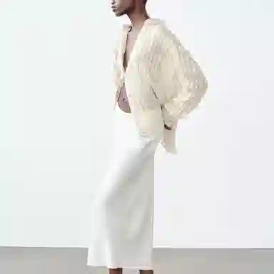 ZARA Relaxed Collar Shirt White