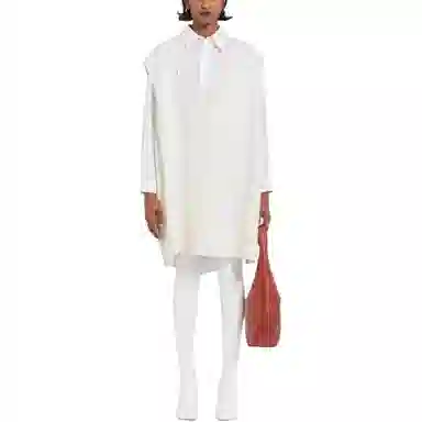 MM6 Maison Margiela V-Neck Sleeveless Sweater White