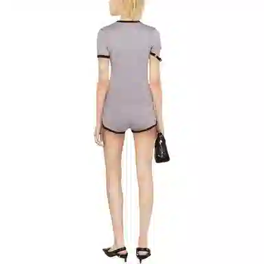 COURREGES Contrast Mini Shorts
