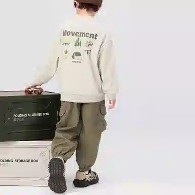 左西 套头加绒保暖休闲卫衣 儿童款