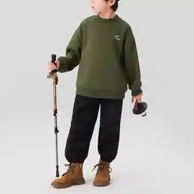 左西 套头加绒保暖休闲卫衣 儿童款