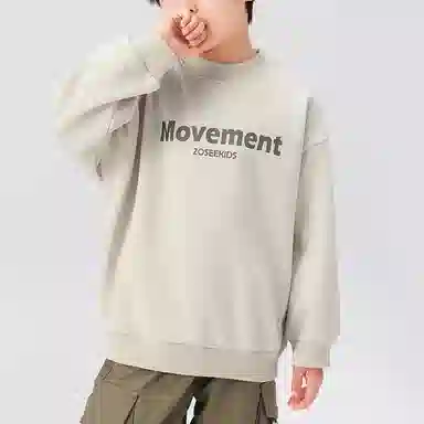 左西 套头加绒保暖休闲卫衣 儿童款