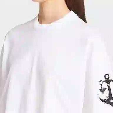 Prada SS22 Printed Knit T-Shirt White