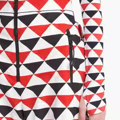 Prada SS22 Triangle Logo Ski Pants Red