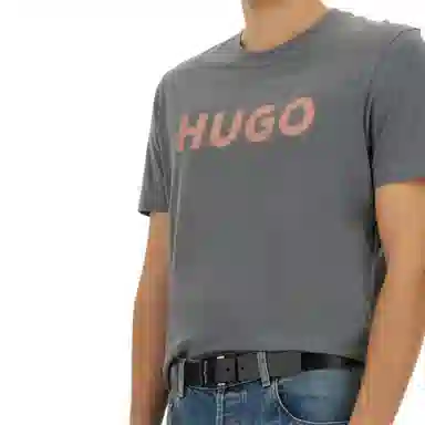 HUGO BOSS Logo Crew Neck T-Shirt Gray