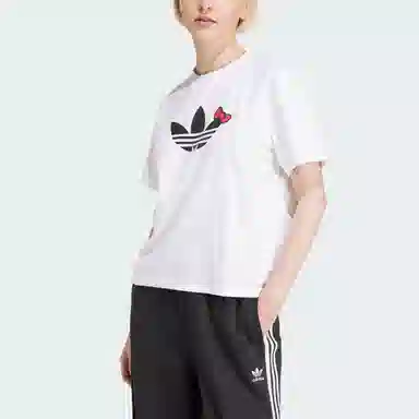 adidas x Hello Kitty Trefoil Boxy T-Shirt Logo T