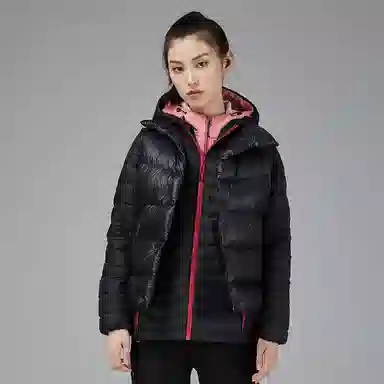 探路者 城市户外系列 鸭绒防风保暖羽绒服 女款 黑色